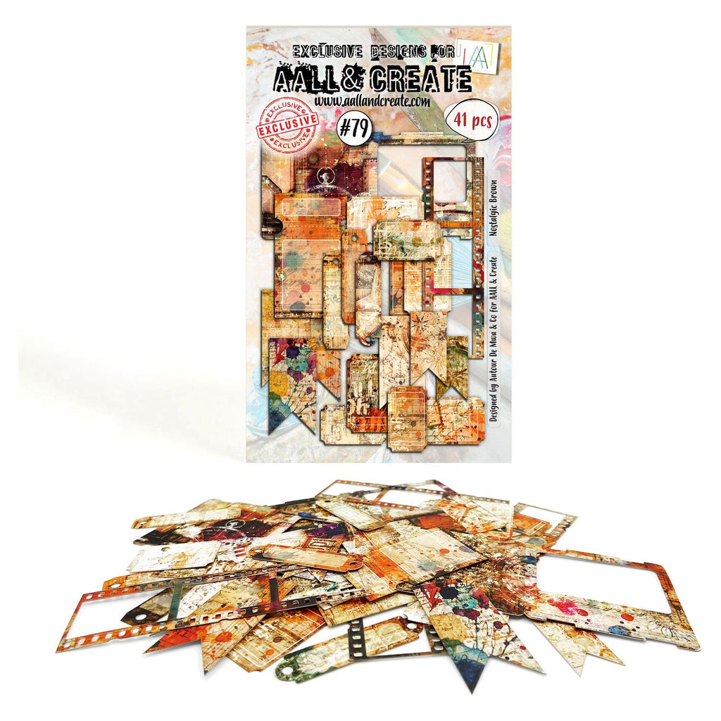 AALL & Create Nostalgic Brown Ephemera Die Cuts 79