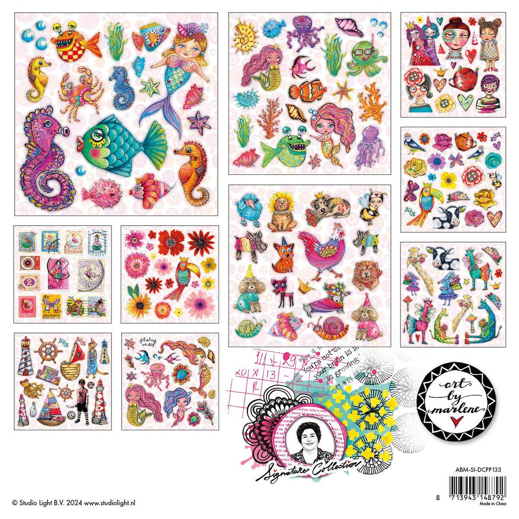 Studio Light Paper Elements Edition 2 Die Cut Block abm-si-dcpp133 package back