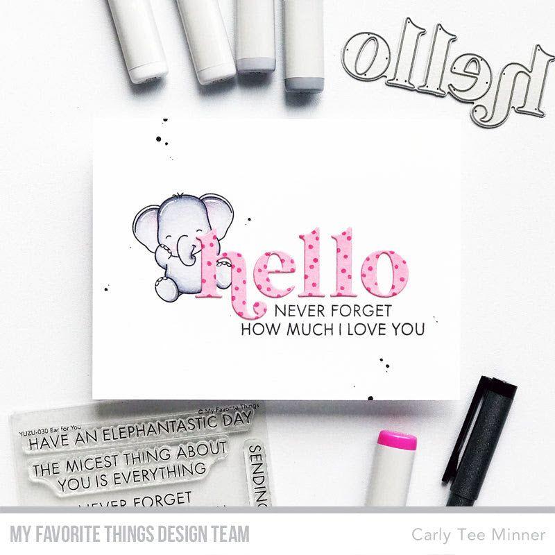 My Favorite Things Ear for You Clear Stamps yuzu030 Hello | color-code:alt1