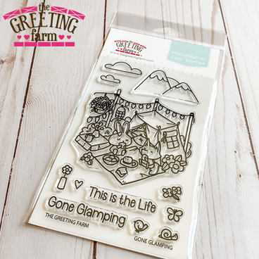 The Greeting Farm Gone Glamping Clear Stamps