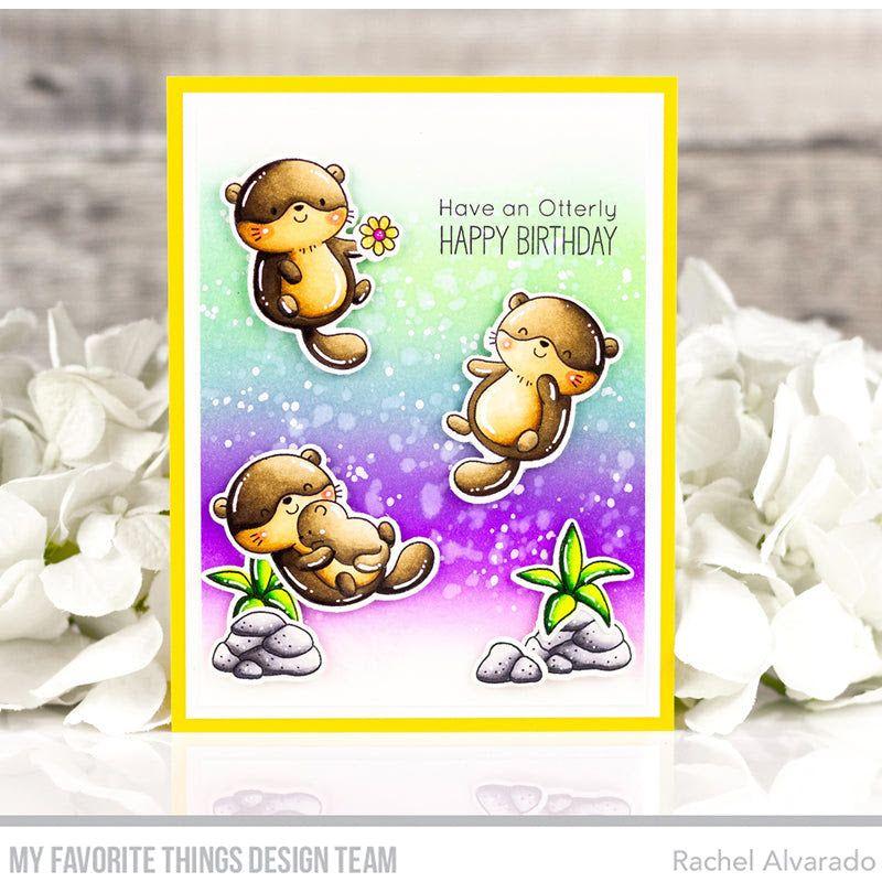 My Favorite Things Adorable Otters Clear Stamps and Dies Hav an Otterly Happy Birthday | color-code:alt1