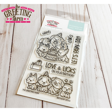 The Greeting Farm Birthday Dogs Clear Stamps