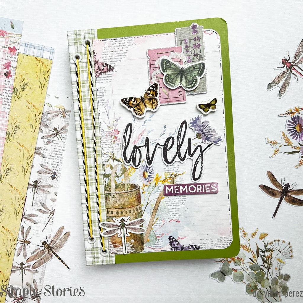 Simple Stories Vintage Meadow Flowers 12 x 12 Collection Kit 22600 Lovely Memories Journal