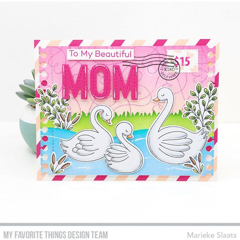 My Favorite Things Tranquil Swans Clear Stamps cs863 Beautiful Mom | color-code:alt2