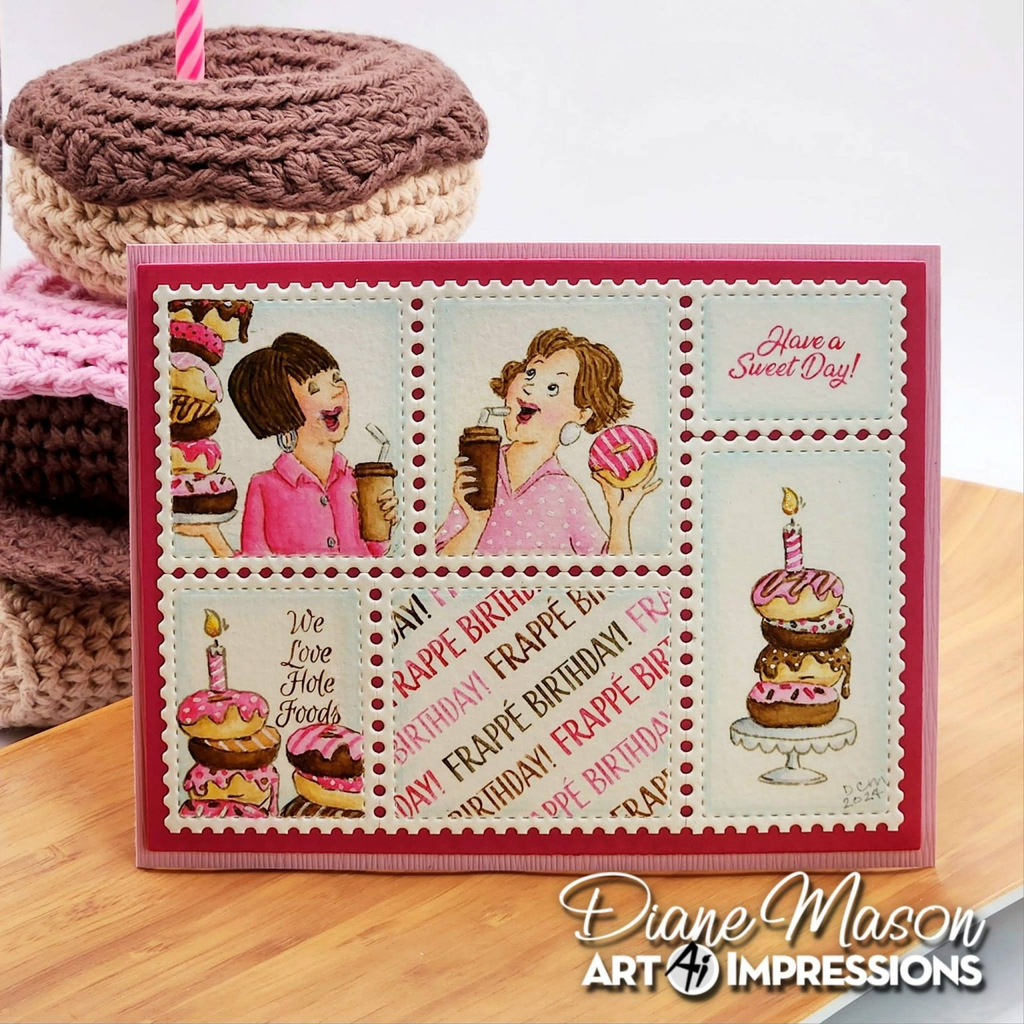 Art Impressions Sweet Bday STAMPtember Exclusive Stamps and Dies Set 