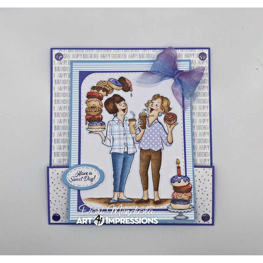 Art Impressions Sweet Bday STAMPtember Exclusive Stamps and Dies Set 