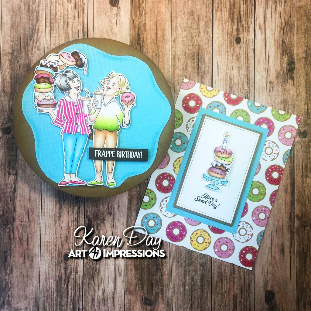 Art Impressions Sweet Bday STAMPtember Exclusive Stamps and Dies Set | color-code:ALT08