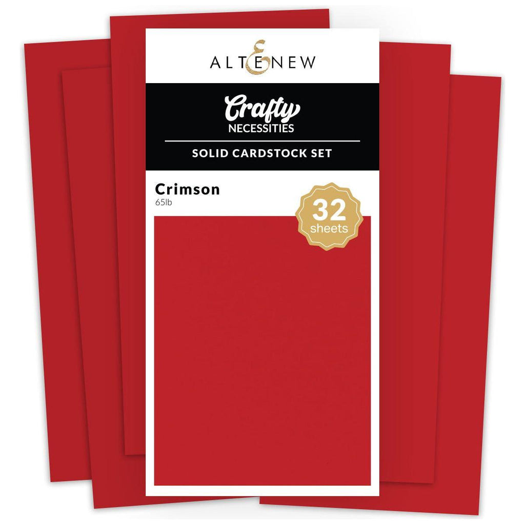 Altenew Solid Cardstock Crimson 32 Sheet Set alt10061