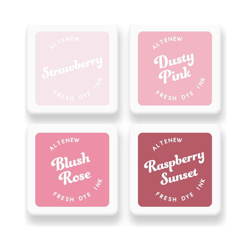 Altenew Blushberry Bliss Fresh Dye Ink Mini Cube Set alt10080