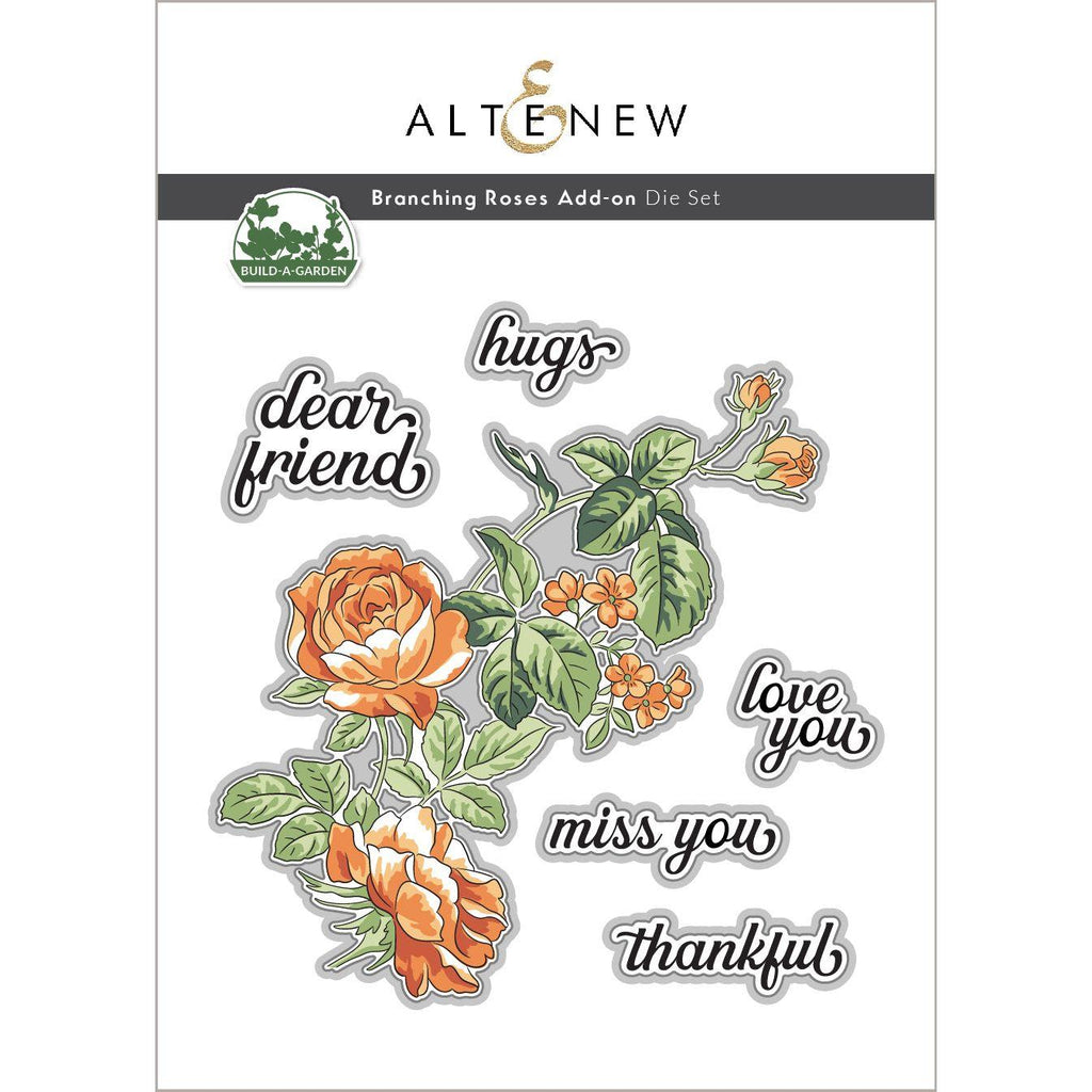 Altenew Build-A-Garden Branching Roses Add-on Dies alt10157