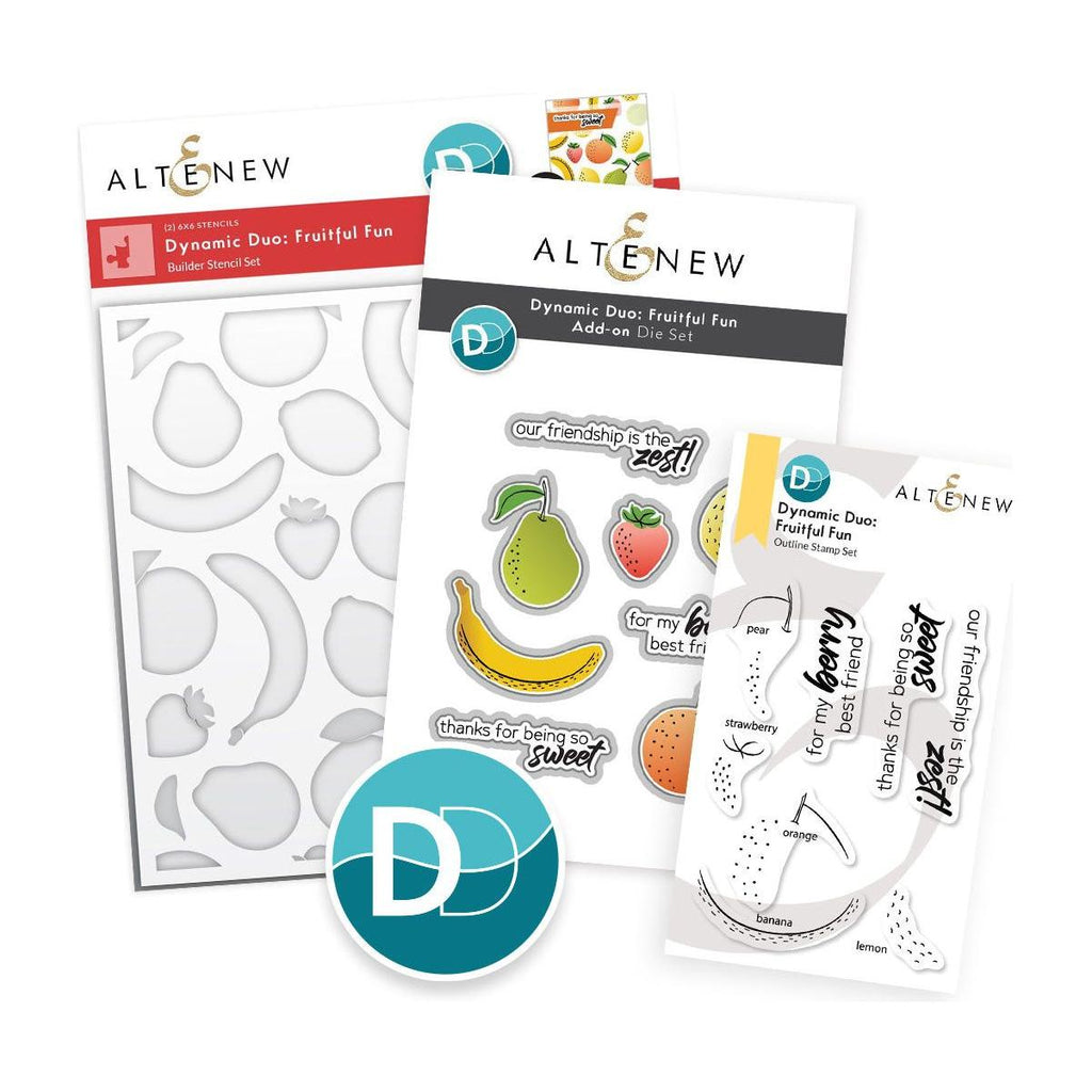 Altenew Dynamic Duo Fruitful Fun and Add-on Die Set