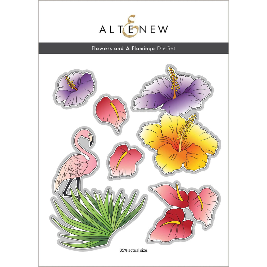 Altenew Flowers and A Flamingo Dies alt10169