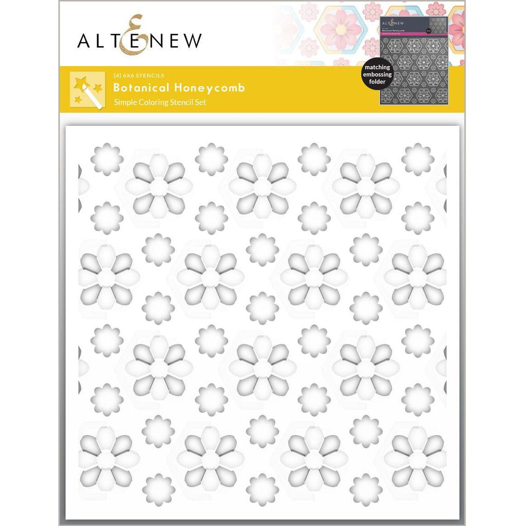 Altenew Botanical Honeycomb Simple Coloring Stencils alt10174