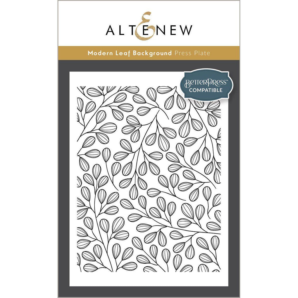 Altenew Modern Leaf Background Press Plates alt10175