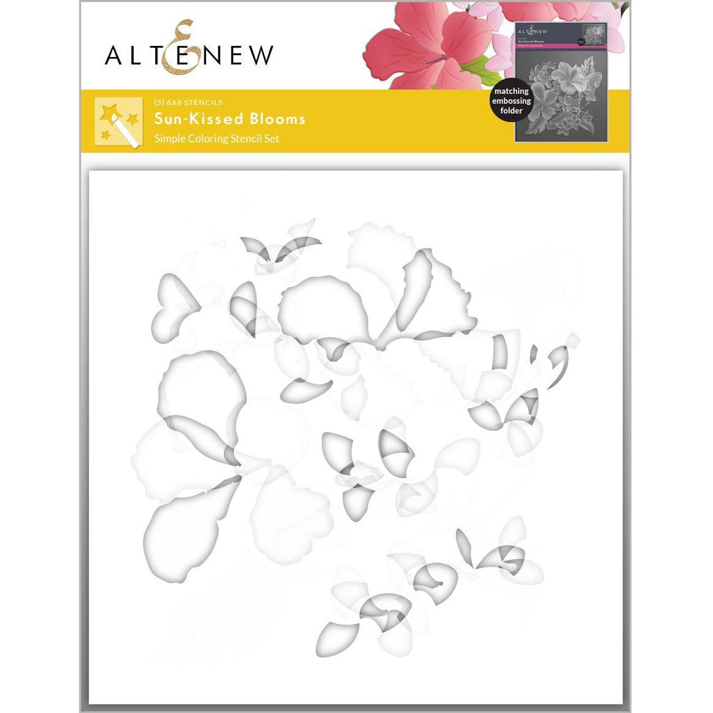 Altenew Sun-Kissed Blooms Simple Coloring Stencils alt10178