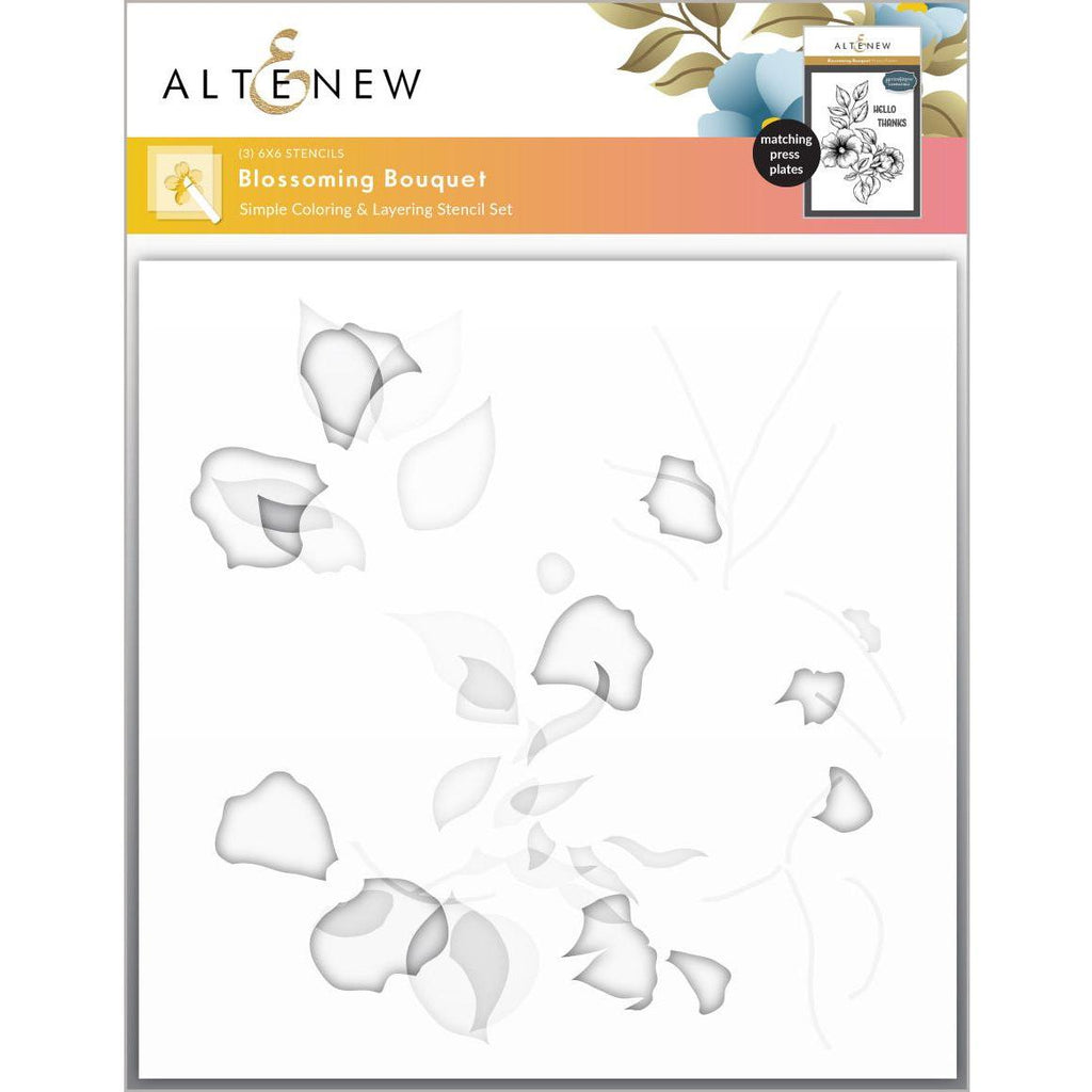 Altenew Blossoming Bouquet Stencils alt10231