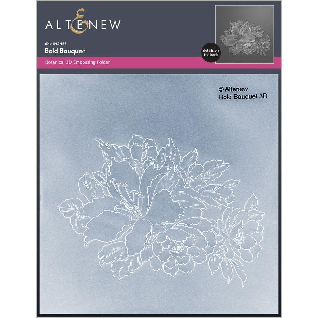 Altenew Bold Bouquet 3D Embossing Folder alt7686