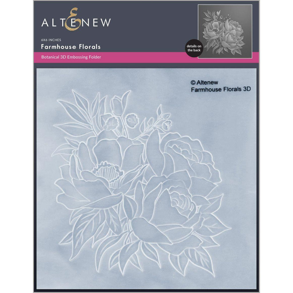 Altenew Farmhouse Florals 3D Embossing Folder alt8911