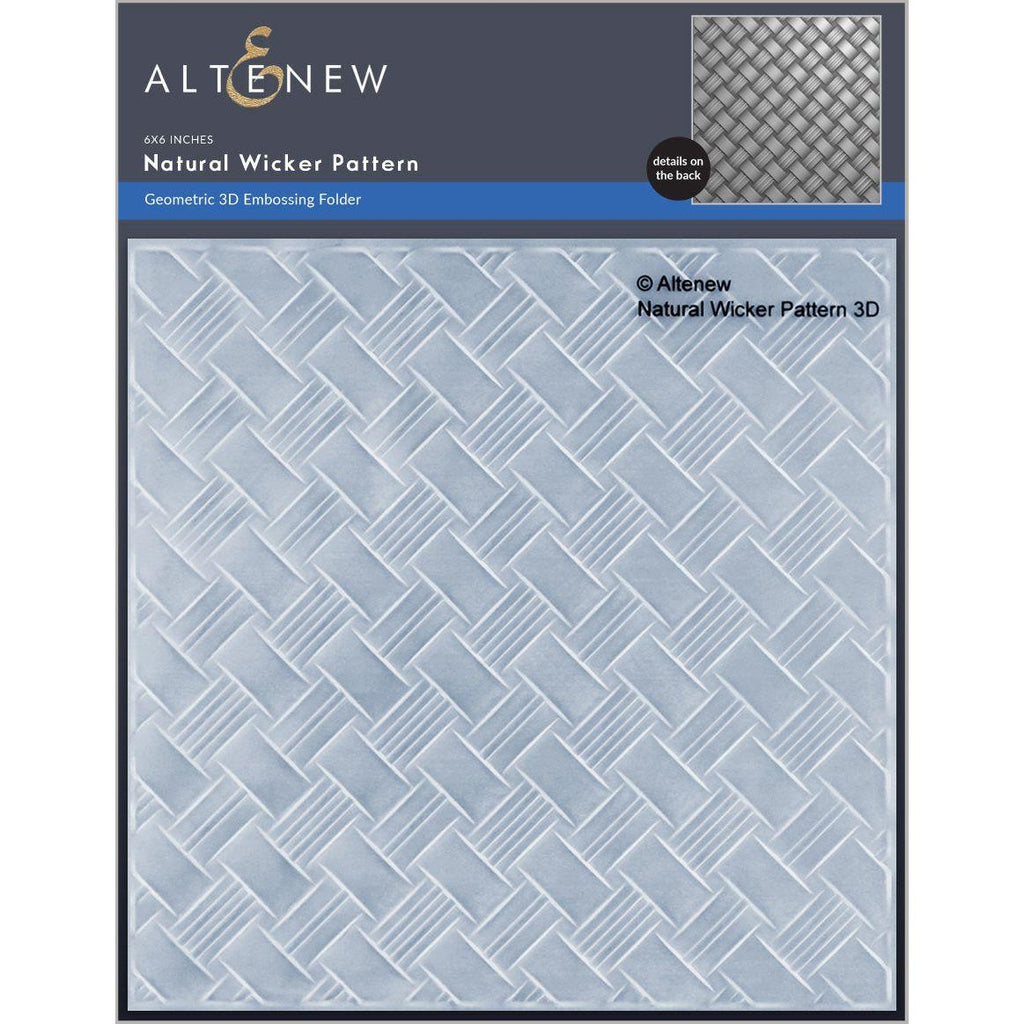 Altenew Natural Wicker Pattern 3D Embossing Folder alt8914