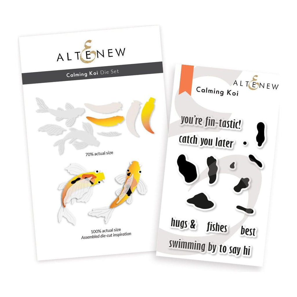 Altenew Calming Koi Clear Stamp and Die Set