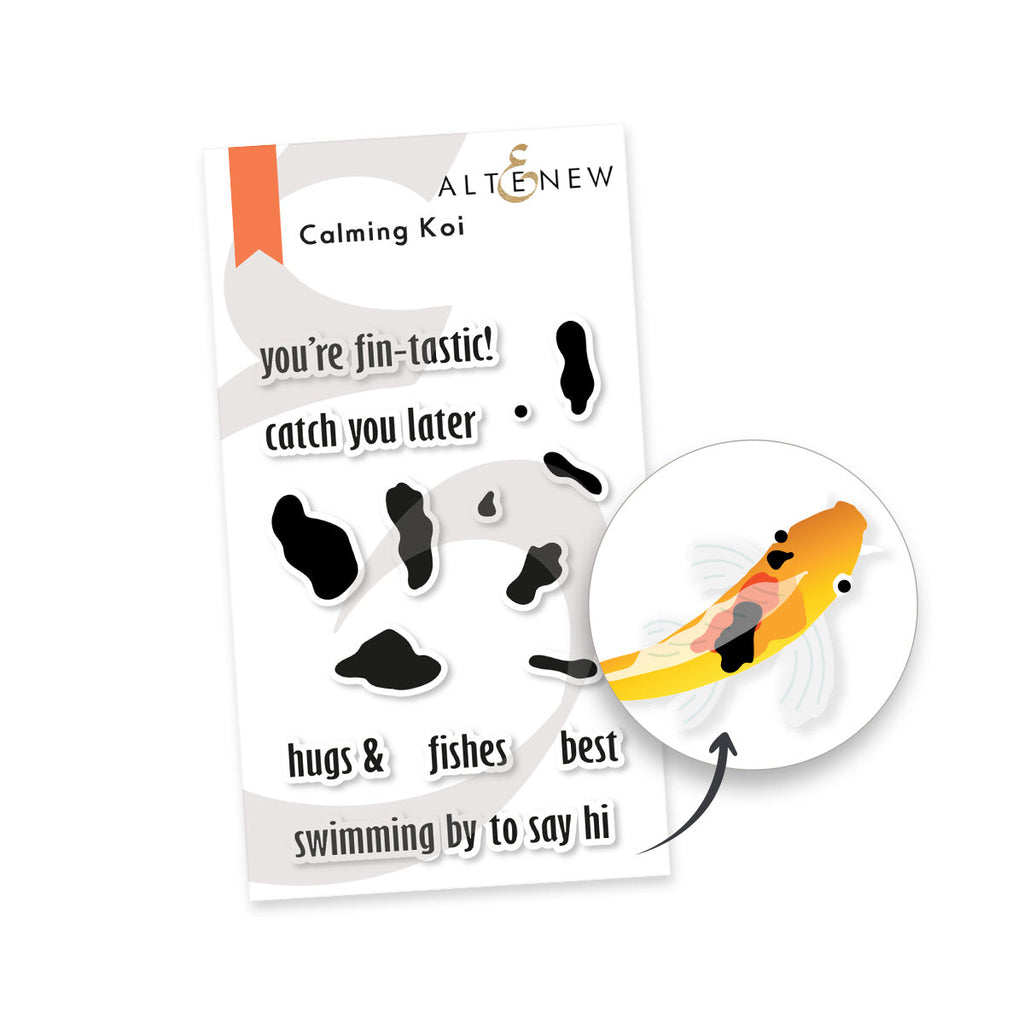 Altenew Calming Koi Clear Stamps alt8944