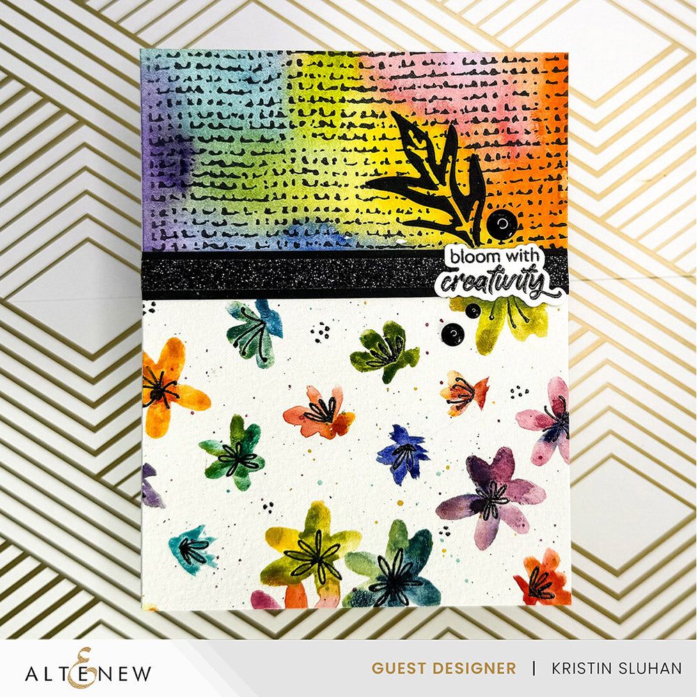 Altenew Paint and Stamp Flowers Dies alt8918 creativity