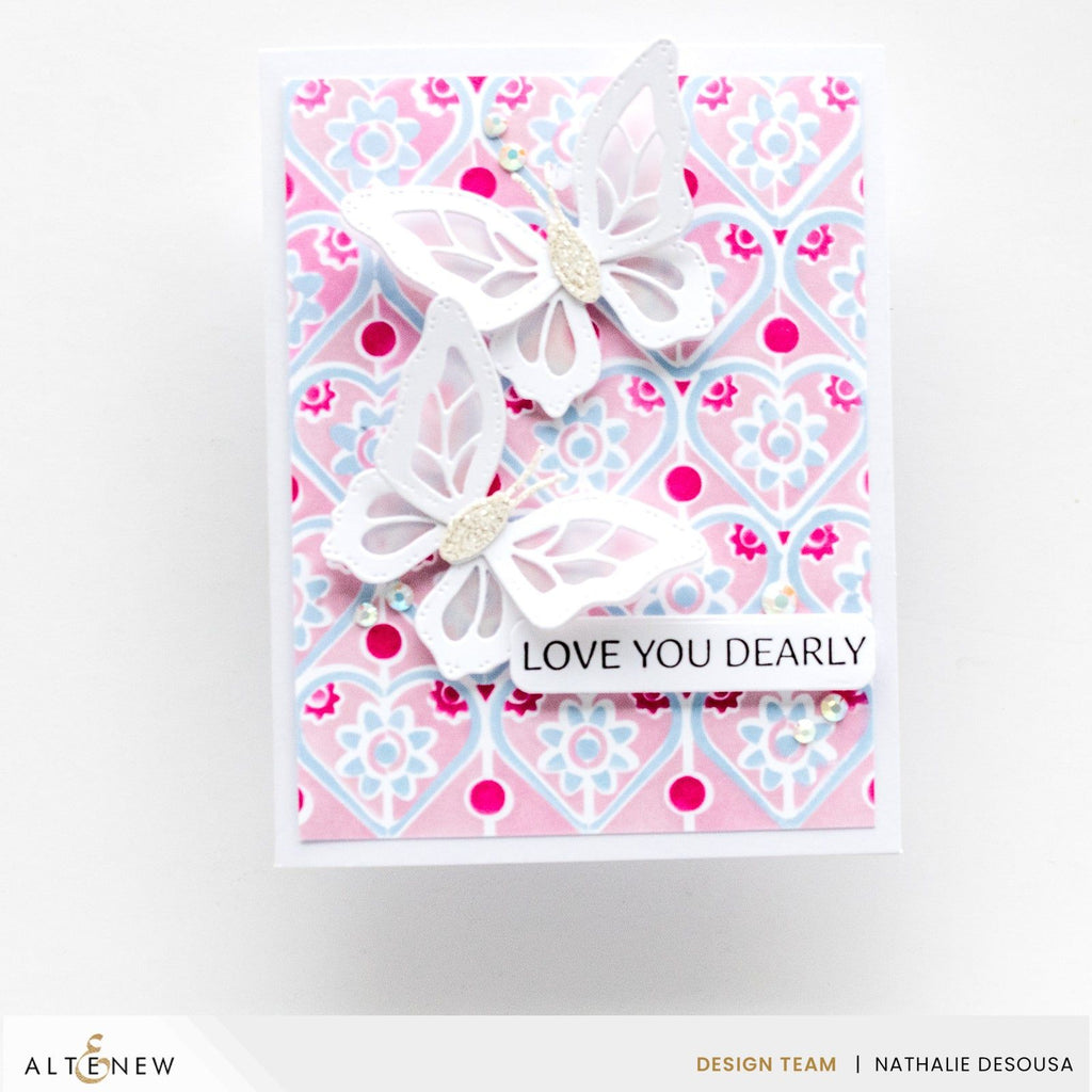 Altenew Dainty Hearts Hot Foil Plates alt8700 love you dearly