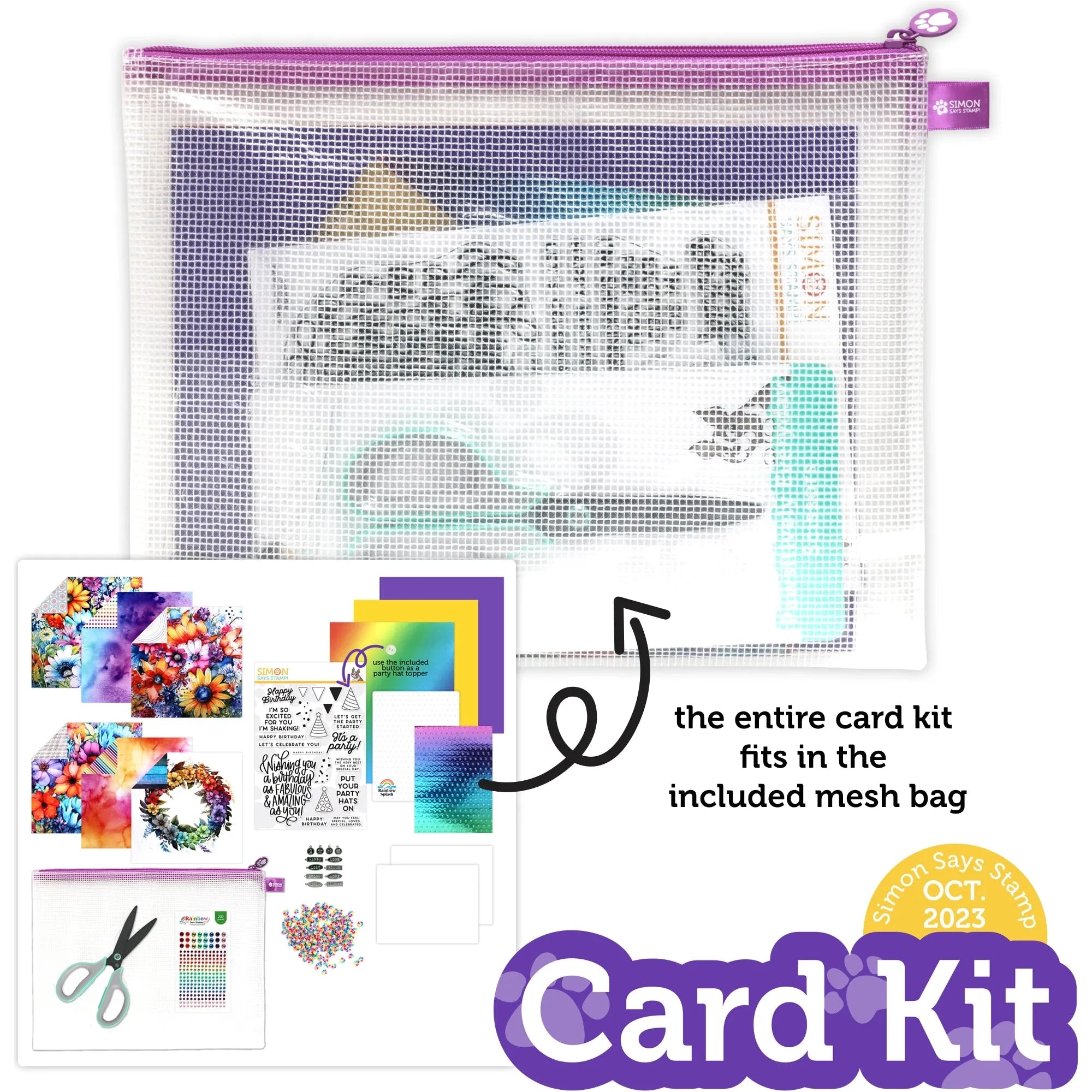 Simon Says Stamp Card Kit Put Your Party Hats On ck1023