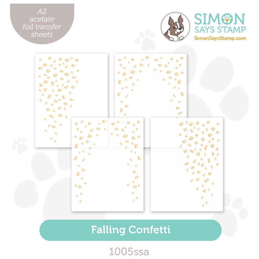 Simon Says Stamp Falling Confetti Acetate Foil Transfer Sheets 1005ssa Stamptember