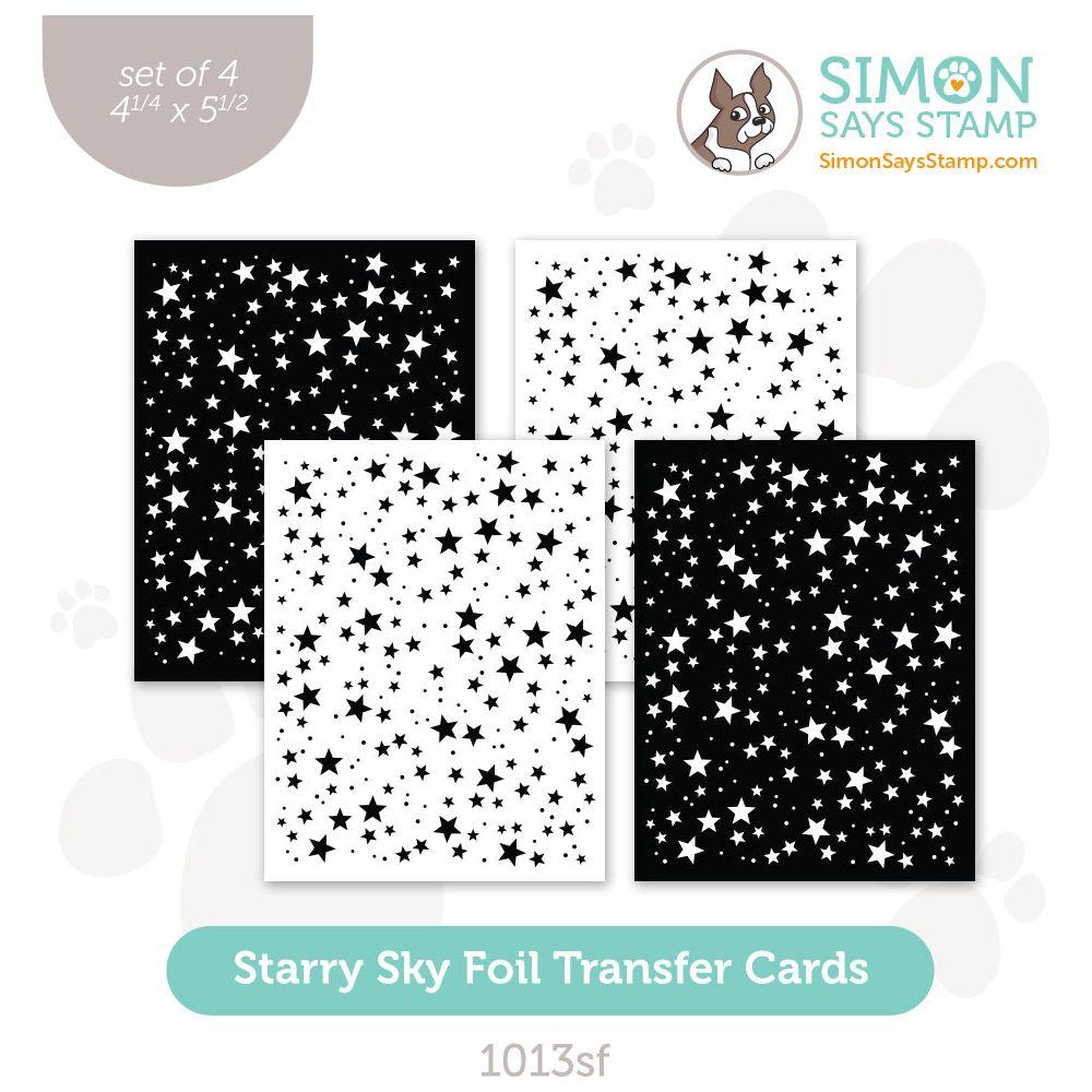 Simon Says Stamp Foil Transfer Cards Starry Sky 1013sf Cheering For You