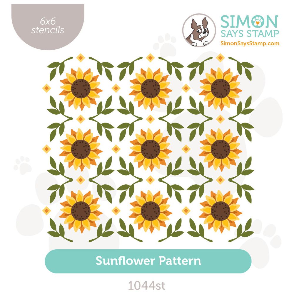 Simon Says Stamp Sunflower Pattern Stencil Set