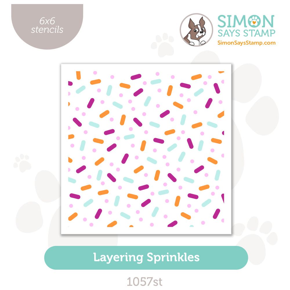 Simon Says Stamp Layering Sprinkles Stencil Set