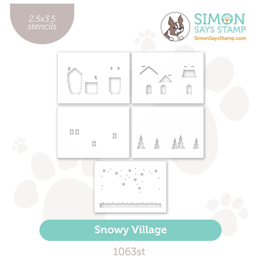 Simon Says Stamp Stencils Snowy Village 1063st