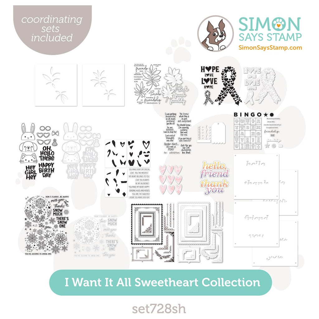 Simon Says Stamp Sweetheart Collection I Want It All Set