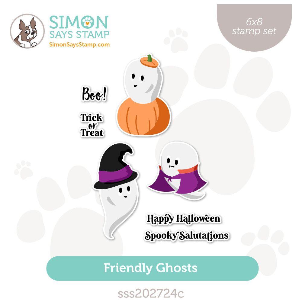 Simon Says Clear Stamps Friendly Ghosts sss202724c