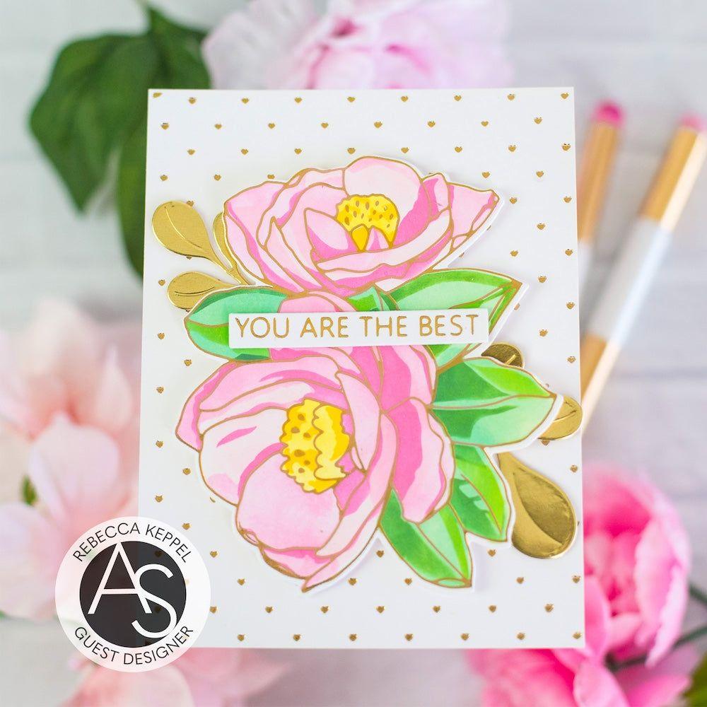 Alex Syberia Designs Heartfelt Blooms Hot Foil Plate asd-hf-150 best