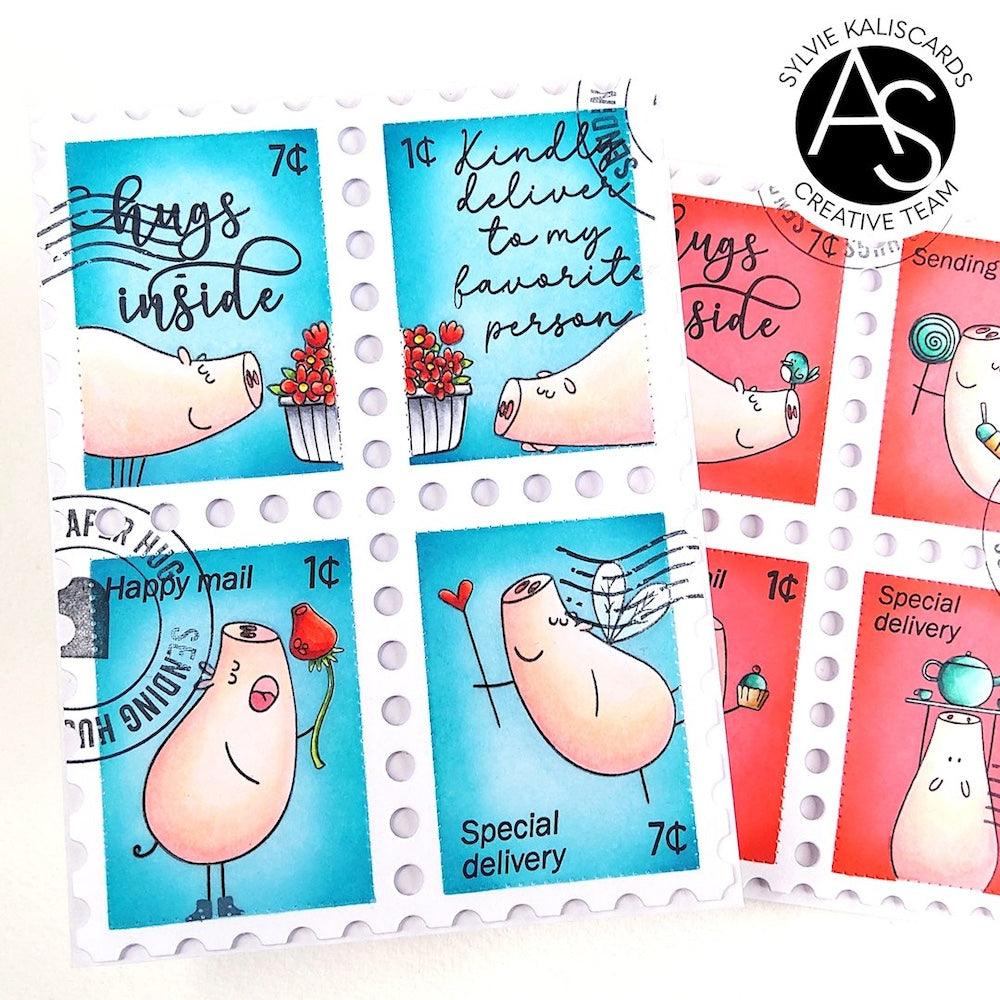 Alex Syberia Designs Hog Happy Clear Stamp Set asd-sta-162 mail