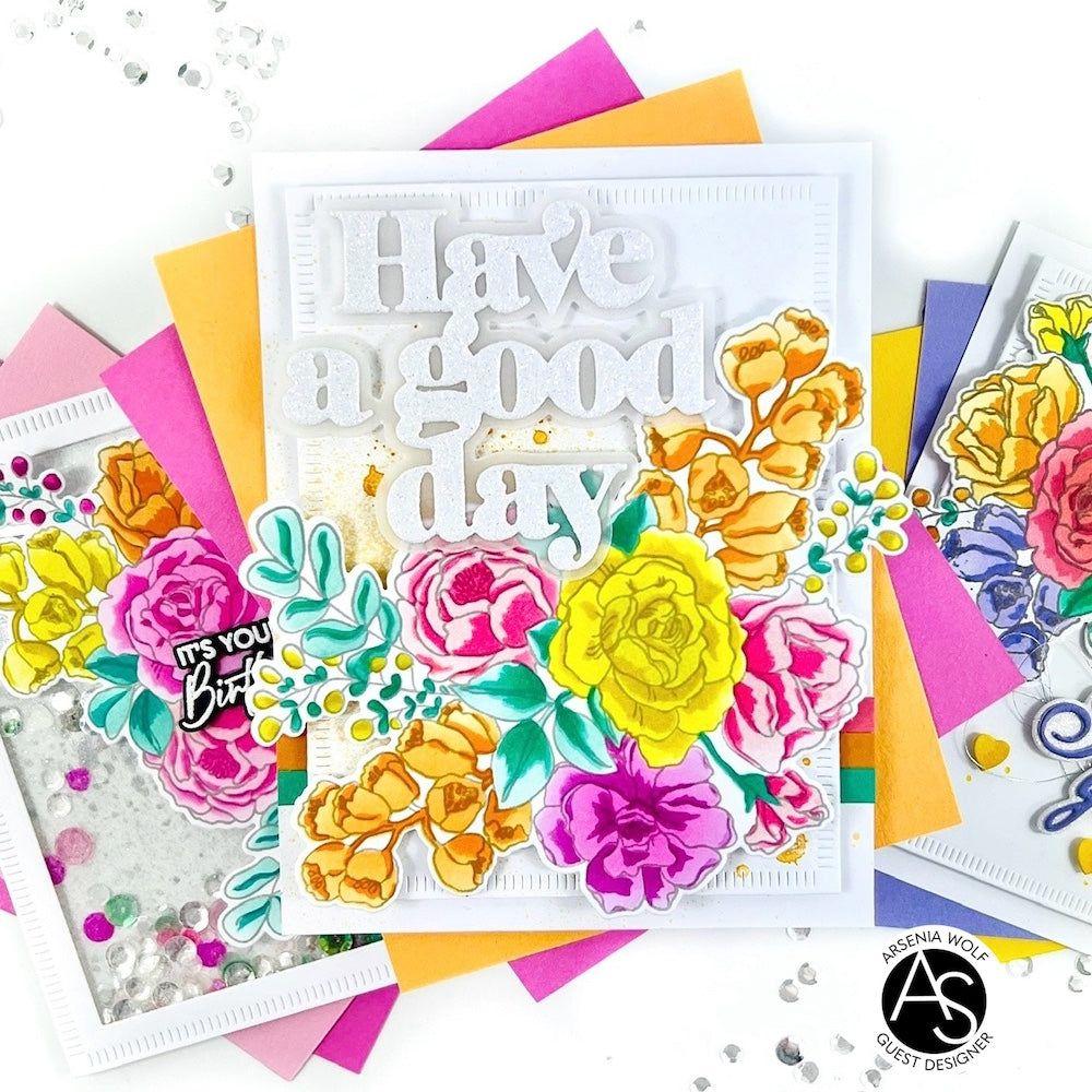 Alex Syberia Designs Birthday Bouquet Stencil Set asd-ste-160 good