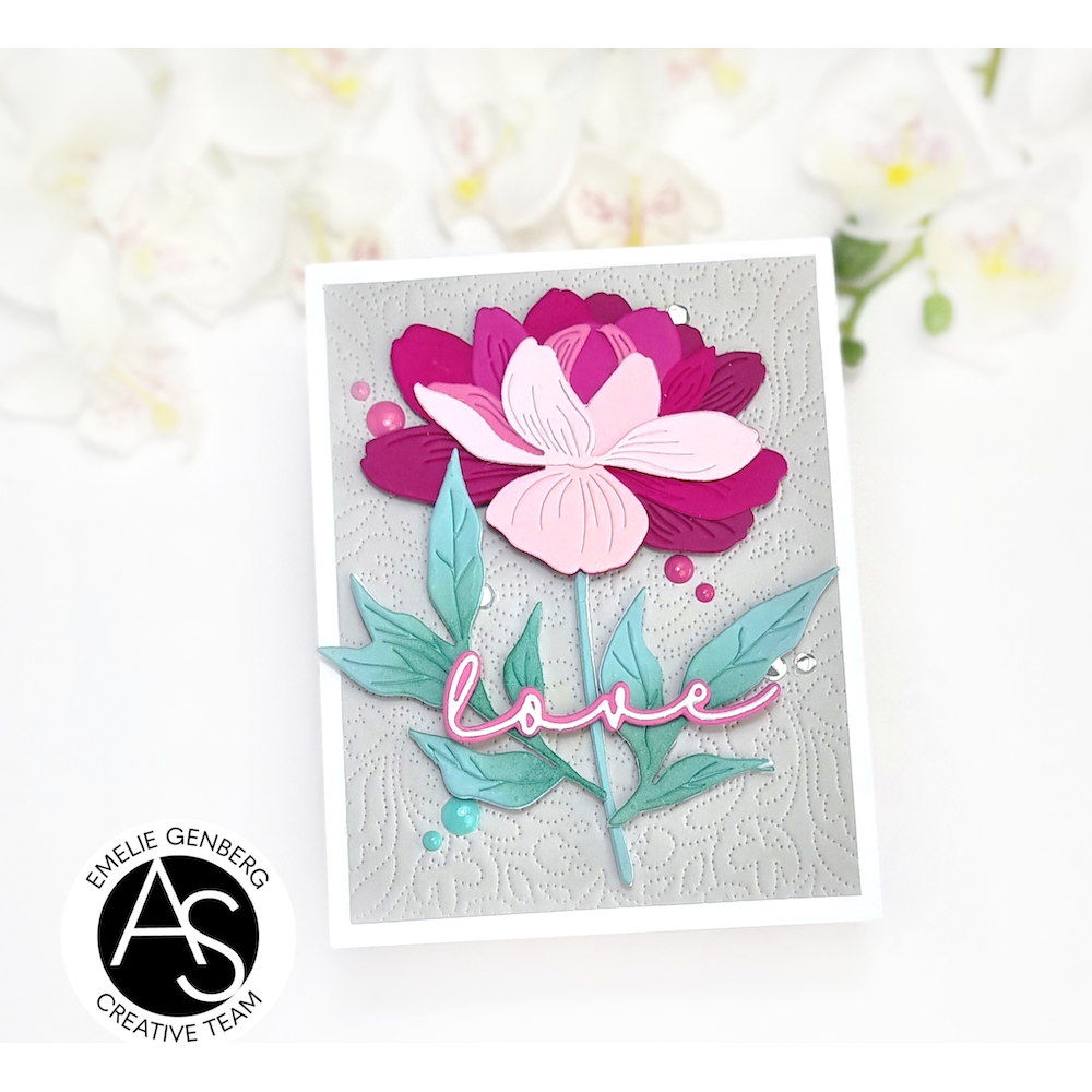 Alex Syberia Designs Love Hot Foil Plate asd-hf-154 flower