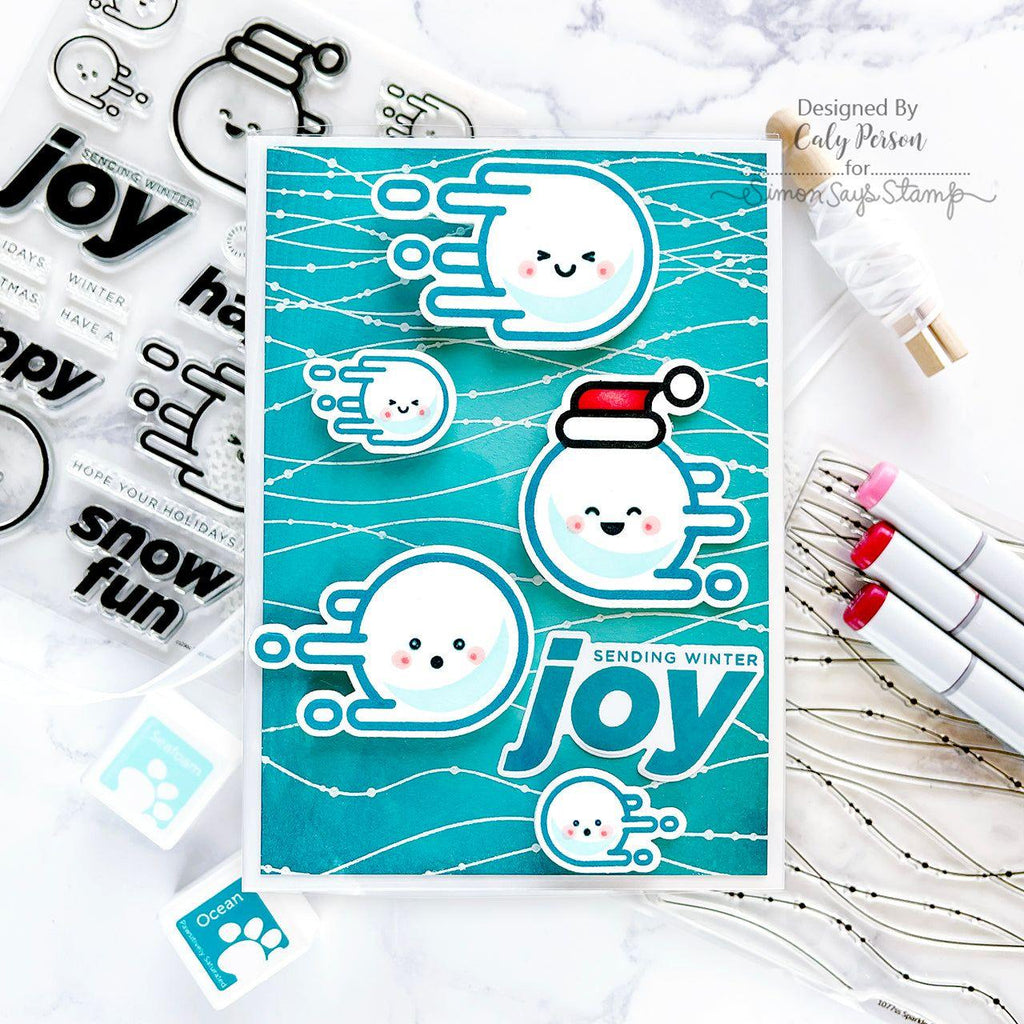 Simon Says Stamp A7 Clear Acetate Cards ssp1036 Sweet Wishes Christmas Card | color-code:ALT01