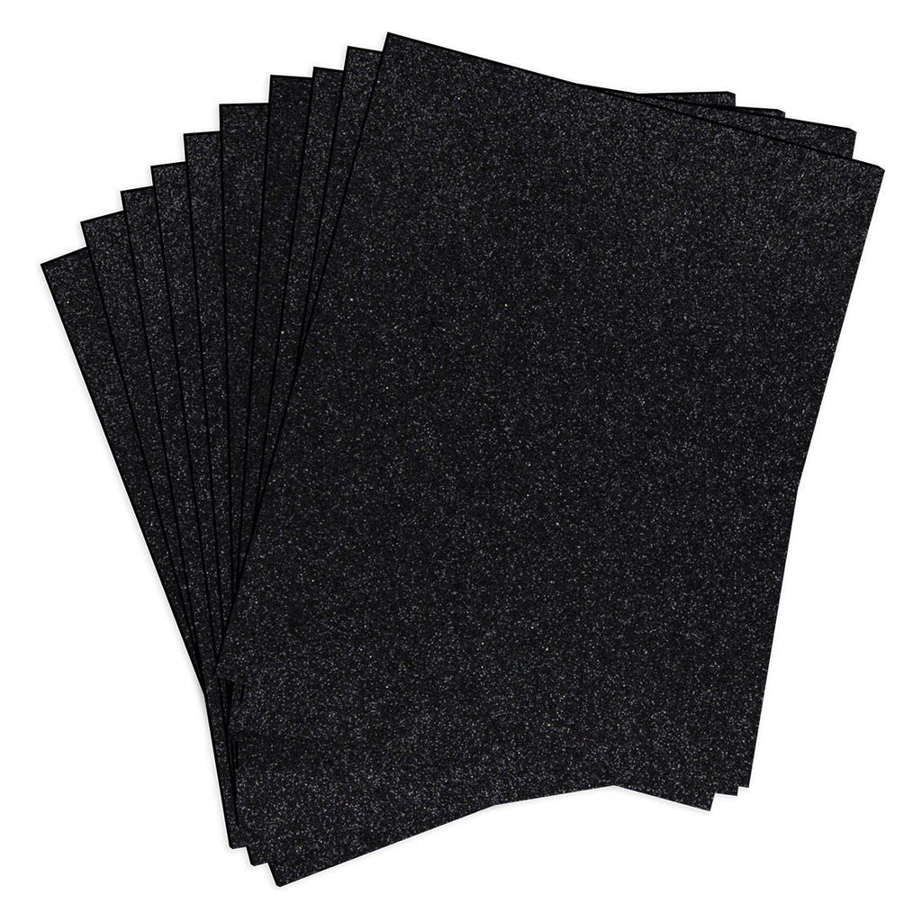 SCS-292 Spellbinders Pop-Up Die Cutting Glitter Foam Sheets Black foam