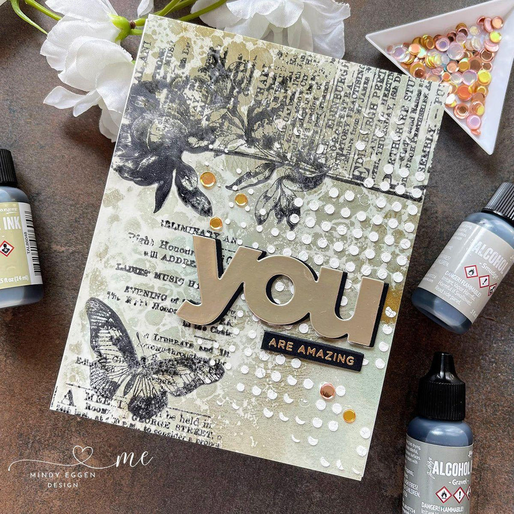 Tim Holtz Alcohol Ink Summer 2024 Set Of 10 Ranger Bundle You Are Amazing Card