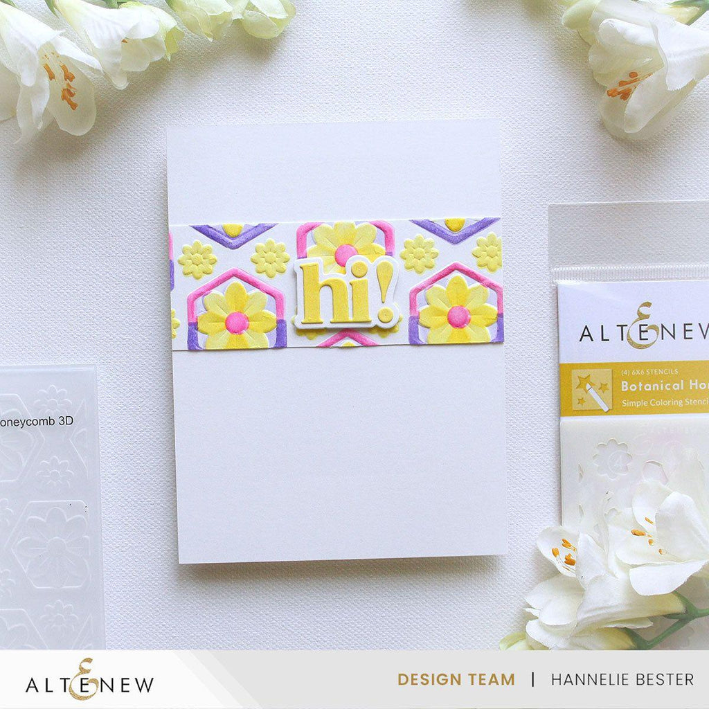 Altenew Botanical Honeycomb 3D Embossing Folder alt10173 hi