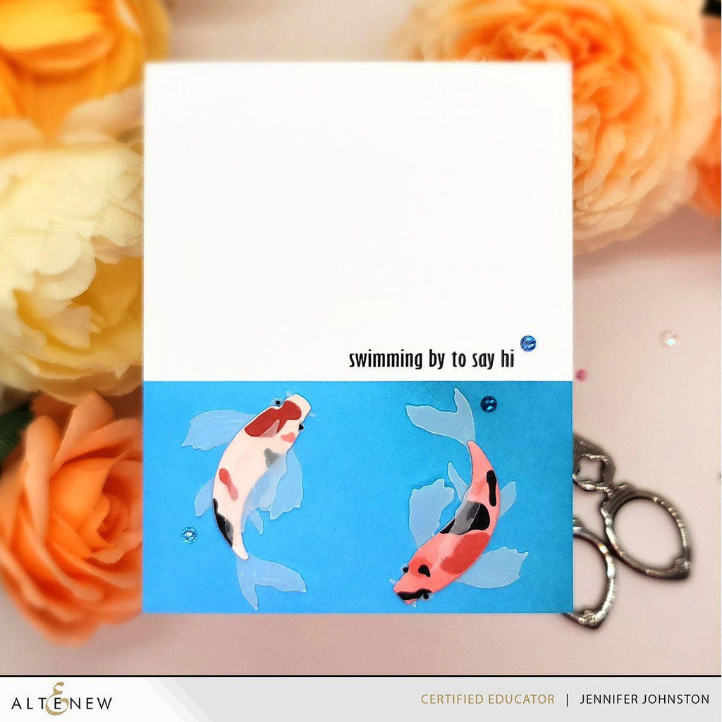 Altenew Calming Koi Dies alt8943 swimming by