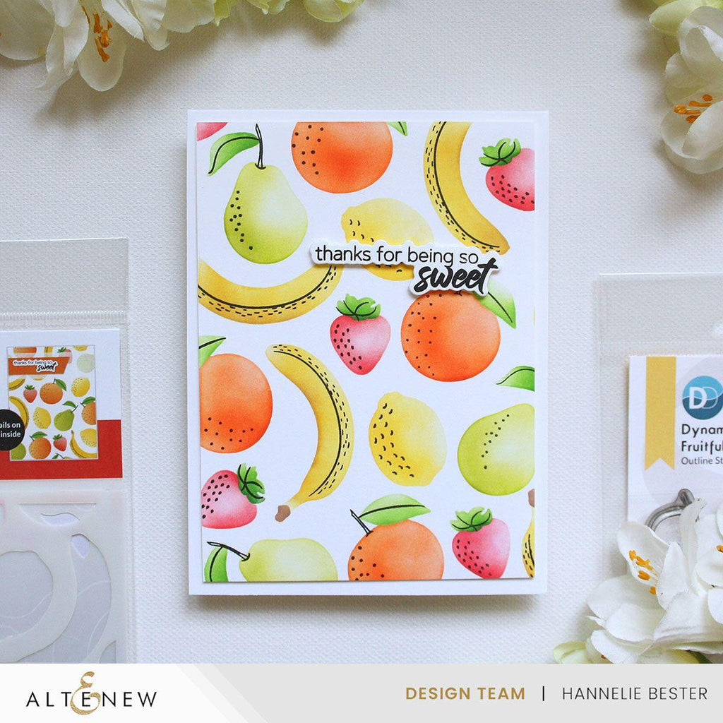 Altenew Dynamic Duo Fruitful Fun and Add-on Die Set so sweet