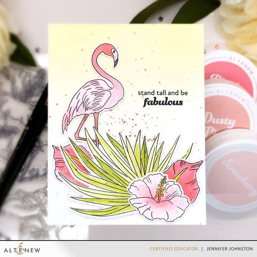 Altenew Flowers and A Flamingo Clear Stamps alt10168 fabulous