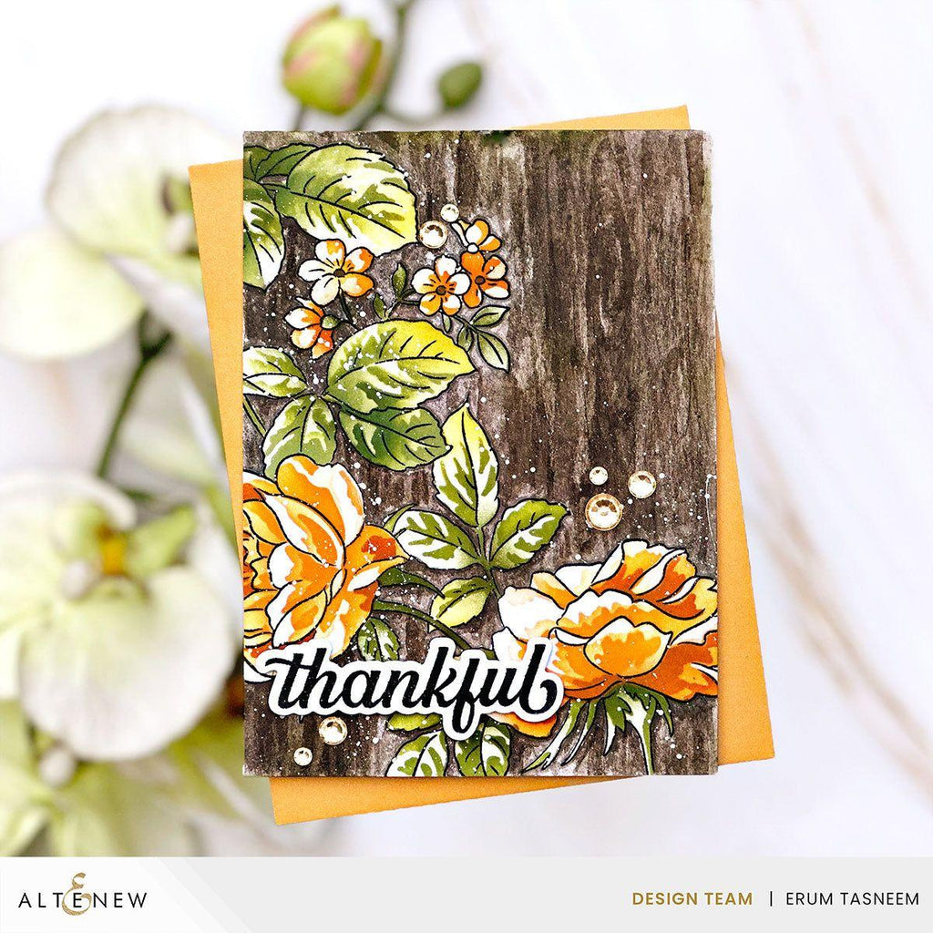 Altenew Build-A-Garden Branching Roses alt10156bn thankful