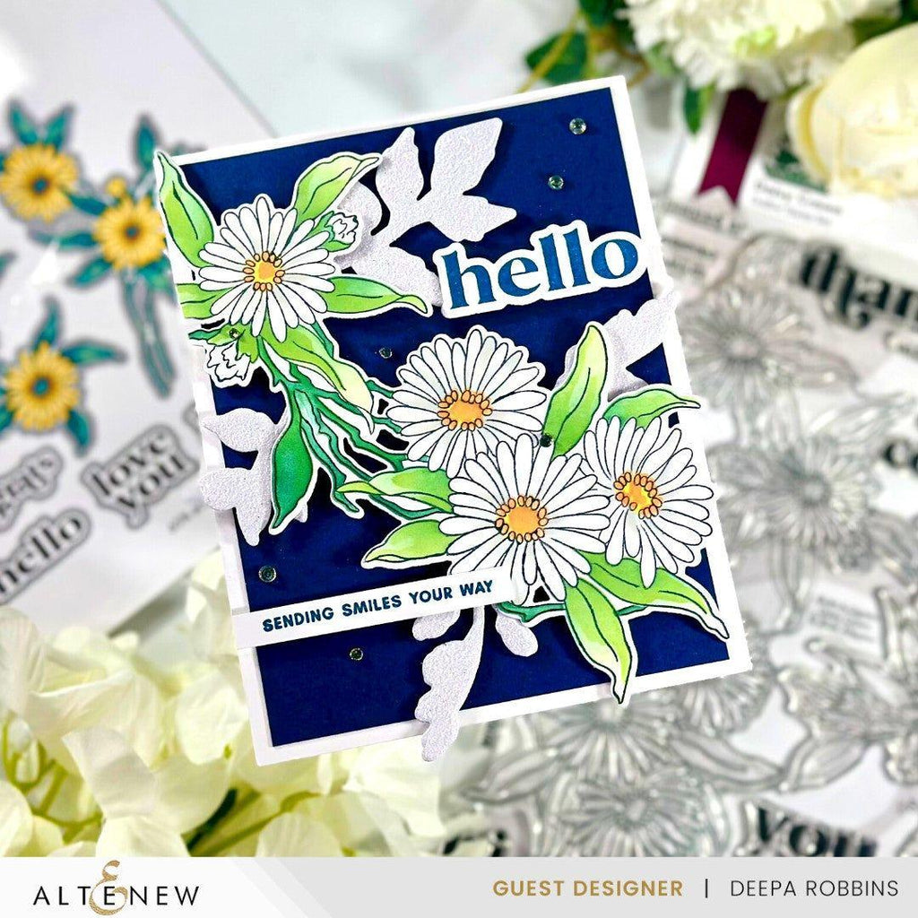 Altenew Build-A-Garden Daisy Crown alt8685bn hello