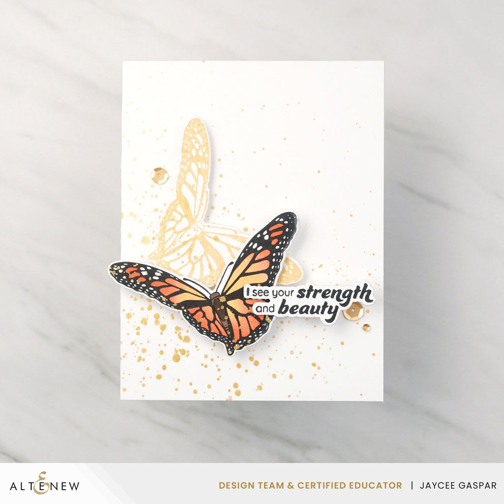 Altenew Beautiful Butterfly Dies alt8711 beauty and strength