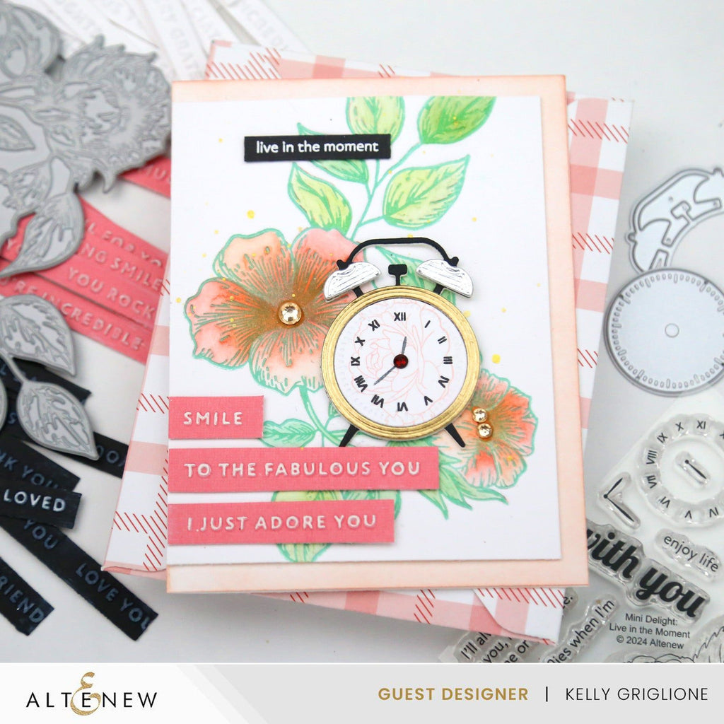 Altenew Blossoming Bouquet Press Plate, Stencils, Embossing Folders and Die Set smile